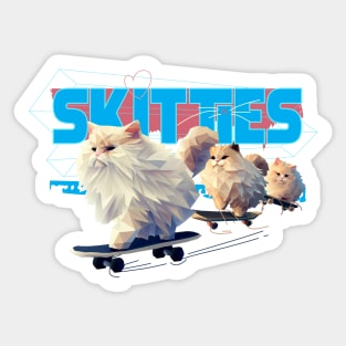 Skating Kitties Sticker